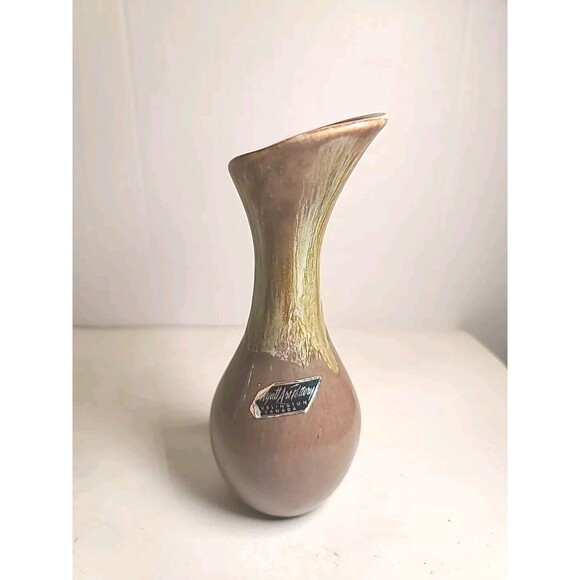 wyatt Other - Vintage Wyatt Pottery Bud Vase 6.5" Tan Brown MCM Retro